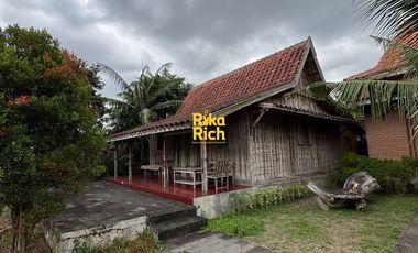 RUMAH LANGKA ETNIK JAVANESE STYLE LUAS SEMI FURNISHED SIAP PAKAI DI JOGJA UTARA AREA JALAN KALIURANG KM 10