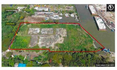 Disewakan tanah/ lahan 2 ha ada jetty dekat pelabuhan