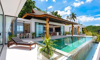 Seaview 4 Bedroom Pool Villa for SALE, Chaweng Noi, Koh Samui