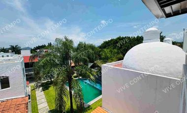 CASA EN CONDOMINIO EN CHICONCUAC, MORELOS A 5 MIN CASETA TEC DE MONTERREY