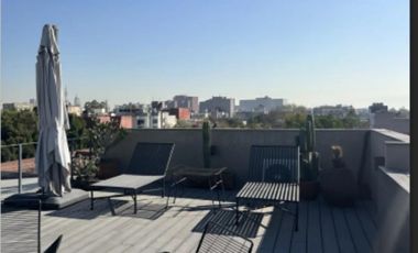 Venta exclusivo PH en Calle Chihuahua en la roma norte con 4 terrazas
