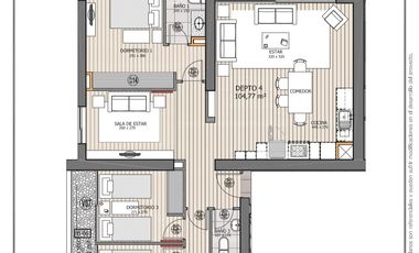 Moderno 3d 3b Sala Estar 3 estac 1b 3Terrazas - Excelente Ubicación