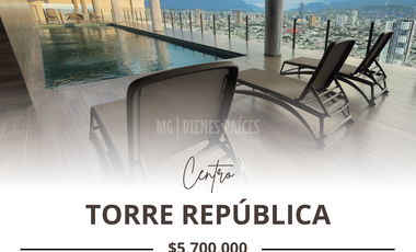 Departamento en renta en Torre República — Ideal para ejecutivos en el Centro de Monterrey