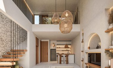 Villa 1-Kamar Tidur dengan Desain Tropis Modern di Uluwatu