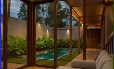 Villa Eksklusif Pakem Jogja, Desain Tropis Elegan, 3 KT, SHM