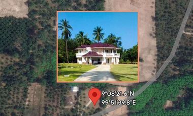 Big beautiful single House in large piece of Land 2-3-10 Rai in Khanom