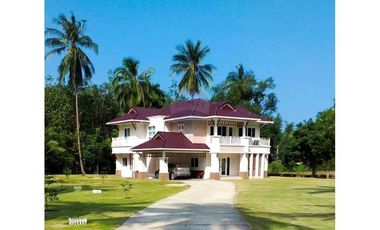 Big beautiful single House in large piece of Land 2-3-10 Rai in Khanom