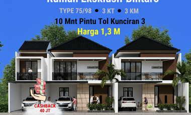 Rumah Eksklusif 2 menit Brawijaya Hospital Tangerang Cashback 40Jt