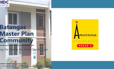 AFFORDABLE TOWNHOWN AT AMORROSA PH3 STA TERESITA STO TOMAS BATANGAS PHP1.7M