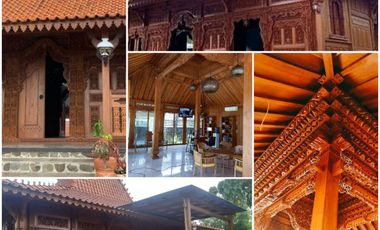 Jual Bangunan Pendopo Joglo, rumah Joglo Jati, Rumah Limasan Jati
