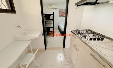 Aparta estudio frente al mar