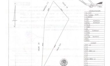 Terreno entrada Acanceh en venta