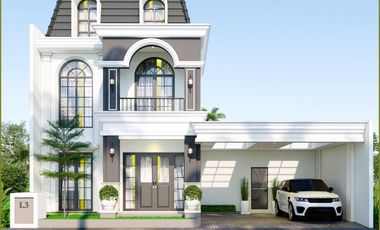 Rumah  American Classic dengan Kolam Renang Pribadi Jogja Gamping sleman Bonus Vespa Matic Dekat kampus Umy