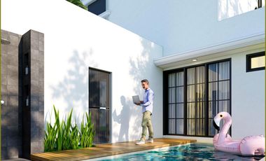 Rumah  American Classic dengan Kolam Renang Pribadi Jogja Gamping sleman Bonus Vespa Matic Dekat kampus Umy