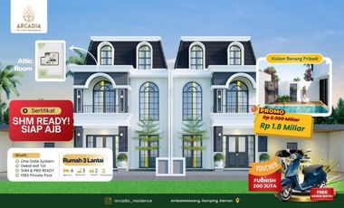 Rumah Cluster One Gate System sleman jogja Dekat RS PKU Gamping Bonus Terbatas