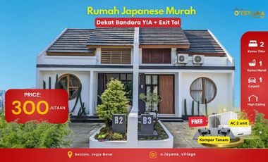 Rumah di Jogja Barat 20 Menit ke Kota Ala Jepang Ada Taman Bermain Sentolo Kulonprogo Bonus Ac