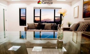 Premium Suites Cielo Mar en renta | Amueblado y vista al mar | Valle Dorado