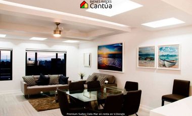 Premium Suites Cielo Mar en renta | Amueblado y vista al mar | Valle Dorado