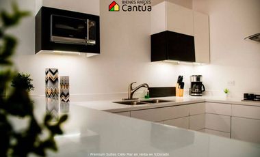 Premium Suites Cielo Mar en renta | Amueblado y vista al mar | Valle Dorado