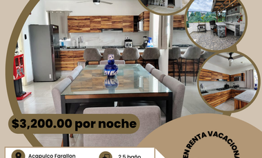 Casa en Renta Farallón  Acapulco