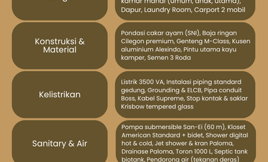 SISA 3 UNIT !! Rumah Strategis Free All Biaya Dekat Pintu Tol Pamulang Tangsel