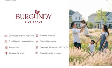 Rancamaya Bogor Developed by Sinarmas Land, new cluster Burgundy
