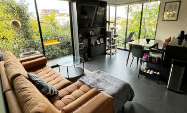 Pent-house en venta en Roma Sur, ideal para disfrutar de la tranquilidad y una hermosa vista arbolada.