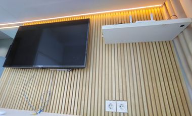 Apartemen Puri Mansion Disewakan Tipe Studio Favorit 21 m2 Kondisi Furnish Interior Estetik Senada Harga Termurah 24 Juta/Tahun