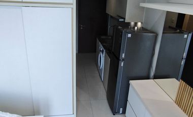 Apartemen Puri Mansion Disewakan Tipe Studio Favorit 21 m2 Kondisi Furnish Interior Estetik Senada Harga Termurah 24 Juta/Tahun