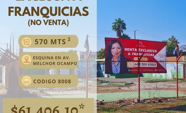 Terreno en renta en Segundo Sector de Fidelac, Ciudad Lázaro Cárdenas