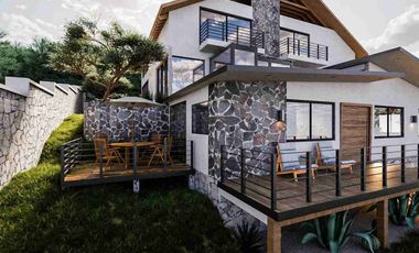 Cabaña en PREVENTA.  3 meses/Entrega. en Cedro Real. Real del Monte Hgo.