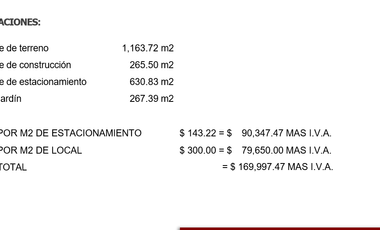 SE RENTA LOCAL EN GUSTAVO BAZ, TLALNEPANTLA EN ESQUINA, con terreno de 1,163 m2