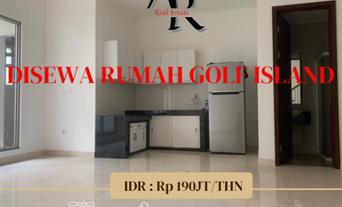 Disewa rumah golf island 8x20 rapih banget