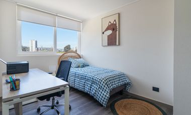 Arriendo departamento de dos habitaciones en Viña del Mar sector Dos Norte, espléndida ubicación
