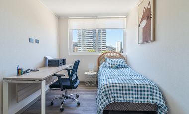 Arriendo departamento de dos habitaciones en Viña del Mar sector Dos Norte, espléndida ubicación