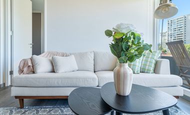 Arriendo departamento de dos habitaciones en Viña del Mar sector Dos Norte, espléndida ubicación