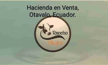 Espectacular Hacienda en venta. Otavalo