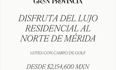 LOTE EN VENTA / LOT FOR SALE IN A GOLF CLUB