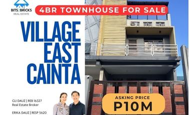 Fully-furnished 4 Bedroom Townhouse with Roof Deck in Village East - Cainta