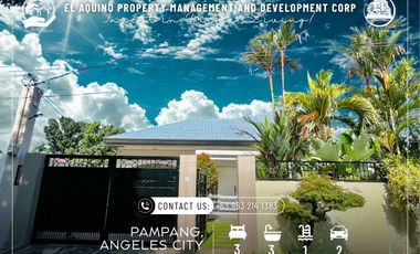 3-Bedroom, 3-Bathroom Bungalow House for Rent – Pampang, Angeles City, Pampanga