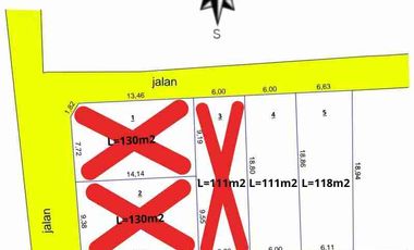DiJual Tanah Kavling Siap Bangun Jln.Gunung Agung,Gang.Indus Denpasar
