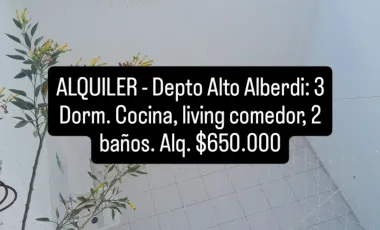 Departamento en alquiler en Alto Alberdi, Córdoba