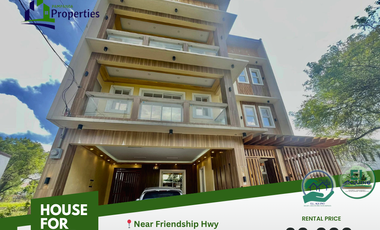 4 Bedrooms 3-Storey House for Rent in Angeles City Pampanga/ Near Friendship Hwy