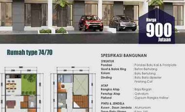 Dijual Rumah Baru Dalam Cluster One Gate System Area Graha Raya Bintaro & Alam Sutera