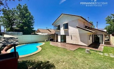 LOS ANDES - ARRIENDO CASA 4D 3B PISCINA - COND. CAMINO DEL INCA