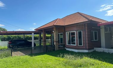 Siam Green Ville – Bang Nam Priao, Chachoengsao Sell House with exceptional privacy! Land size 106 sq.wa (424 sq.m.), usable area 119 sq.m. Beautiful