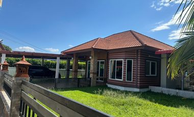 Siam Green Ville – Bang Nam Priao, Chachoengsao Sell House with exceptional privacy! Land size 106 sq.wa (424 sq.m.), usable area 119 sq.m. Beautiful