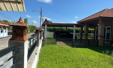 Siam Green Ville – Bang Nam Priao, Chachoengsao Sell House with exceptional privacy! Land size 106 sq.wa (424 sq.m.), usable area 119 sq.m. Beautiful