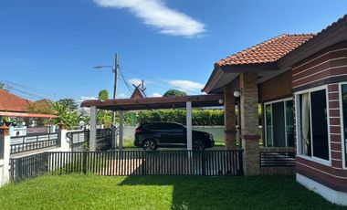 Siam Green Ville – Bang Nam Priao, Chachoengsao Sell House with exceptional privacy! Land size 106 sq.wa (424 sq.m.), usable area 119 sq.m. Beautiful