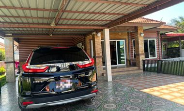 Siam Green Ville – Bang Nam Priao, Chachoengsao Sell House with exceptional privacy! Land size 106 sq.wa (424 sq.m.), usable area 119 sq.m. Beautiful